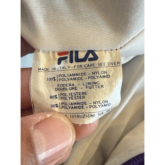 Vintage Fila Purple Snowboarding Ski Jumpsuit Bib Size 34 Made In Italy - Picture 7 of 11